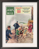 John Bull  Police Holiday Seaside Storms Disasters Bad Weather Magazine  UK  1956