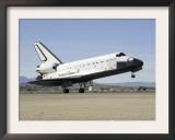 Space Shuttle Endeavour's Main Landing Gear Touches Down on the Runway