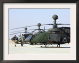 Oh-58D Kiowa Warrior Helicopters Parked at Camp Speicher  Iraq
