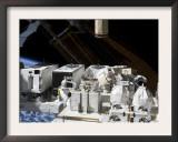 Astronaut Working on the Japanese Experiment Module - Exposed Facility