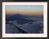 Villarrica  Summit View with Shadow at Sunrise  Araucania Region  Chile