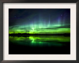 Aurora Near the Village of Clyde  Alberta  Canada