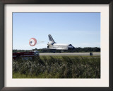 Space Shuttle Atlantis Unfurls its Drag Chute Upon Landing at Kennedy Space Center  Florida