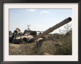 Destroyed Iraqi Tanks Near Camp Slayer  Baghdad  Iraq