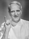 Doctor in White Gown in Studio  Close-Up  Portrait