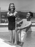 Young Couple in Swimming Pool