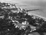 Houses at Beach  Elevated View