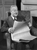 Man Reading Newspaper