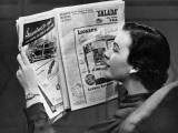 Woman Reading Newspaper