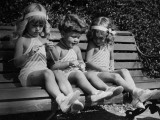 Children Knitting