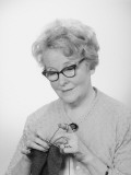 Senior Woman Knitting