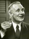 Man Holding Drink Up