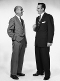 Two Men Talking and Laughing