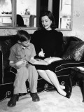 Mother Teaching Son