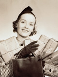 Woman Holding Shopping Parcels and Bag