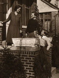 Mother Seeing Her Sons Off To School