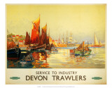 Service to Industry  Devon Trawlers  BR (WR)  c1950