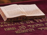 Hebrew Bible in Fes Synagogue  Morocco