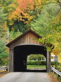 Built in 1837  Coombs Covered Bridge  Ashuelot River in Winchester  New Hampshire  USA