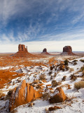 Monument Valley in the Snow  Monument Valley Navajo Tribal Park  Arizona  USA