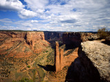 Spider Rock at Junction of Canyon De Chelly and Monument Valley  Canyon De Chelly Ntl Monument  AZ
