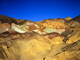 Artists Palatte a Rainbow of Colors at Edge of Black Mountains  Death Valley National Park  CA