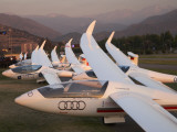 Last Light on Gliders at Fai World Sailplane Grand Prix  Vitacura Airfield  Santiago  Chile