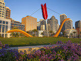 Cupids Arrow Sculpture Along the Embarcadero in Downtown San Francisco  California  USA