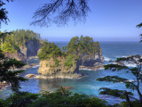 Seastacks  Makah Nation Tribal Lands  Cape Flattery  Washington  USA