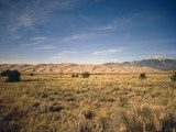Sand Dunes of Great Sand Dunes National Park and Preserve in the Sangre De Cristo Mountains  CO