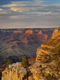 Grand Canyon From the South Rim at Sunset  Grand Canyon National Park  Arizona  USA