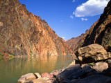 Up River From Above Nevill's Rapid  Grand Canyon National Park  Arizona  USA