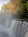 Autumn Sunrise on Tahquamenon Falls  Upper Peninsula  Michigan  USA