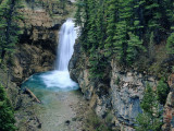 Waterfall on Falls Creek in Lewis and Clark National Forest  Montana  USA