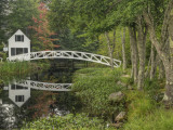 White Footbridge  Somesville  Mount Desert Island  Maine  USA