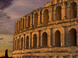 Famous El Jem Roman Amphitheater  El Jem  Tunisia  Africa