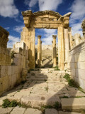 Corinthian Columns and Tracks of Chariot Wheels  Jerash  Jordan