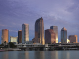 Skyline From Hillsborough Bay  Tampa  Florida  USA