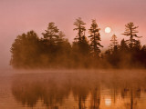 Sunrise on a Lake  Adirondack Park  New York  USA