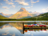 Swiftcurrent Lake  Many Glacier  Glacier National Park  Montana  USA