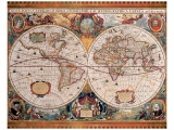 Antique Map  Geographica  Ca 1630