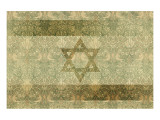 Shield of David in Hazel and Green