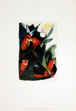 Four Foxes Postcard of Wassily Kandinsky