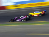 Blurred Auto Racing Action