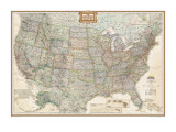 United States Political Map  Executive Style