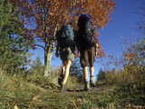 Couple Hiking During Autumn