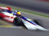 Blurred Auto Racing Action