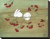 Rabbits on Berry Tree