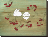 Rabbits on Berry Tree