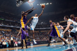 Los Angeles Lakers v New Orleans Hornets - Game Four  New Orleans  LA - April 24: Trevor Ariza and 